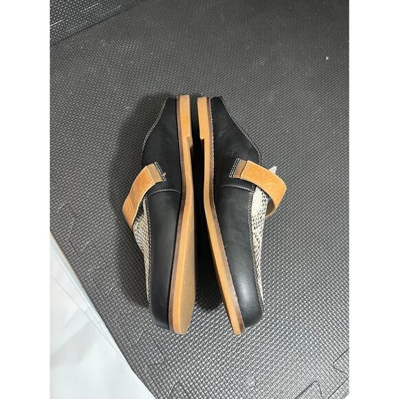Taos Footwear Royal In Black/Tan Snake Multi Mule Loafer Womens Size 9 - Picture 3 of 7